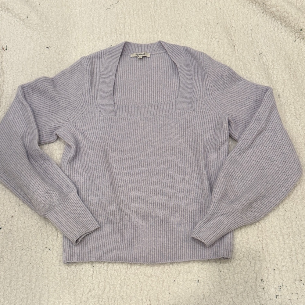 Madewell Light Purple Crew Neck Sweater